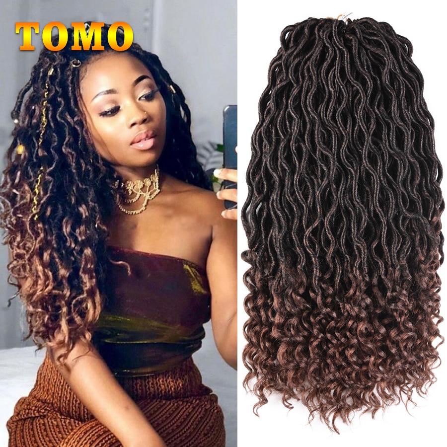 TOMO Nu Locs ũ  ߰ Ӹī 20 ġ 24 Ѹ Faux Locs Extension ռ ε巯  Braiding Dreadlocks Hair For Black Women